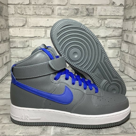Air Force 1 High MJB AQ3771-994 Men\'s Size  7.5 Gray And Blue Nike Shoes New main image 4